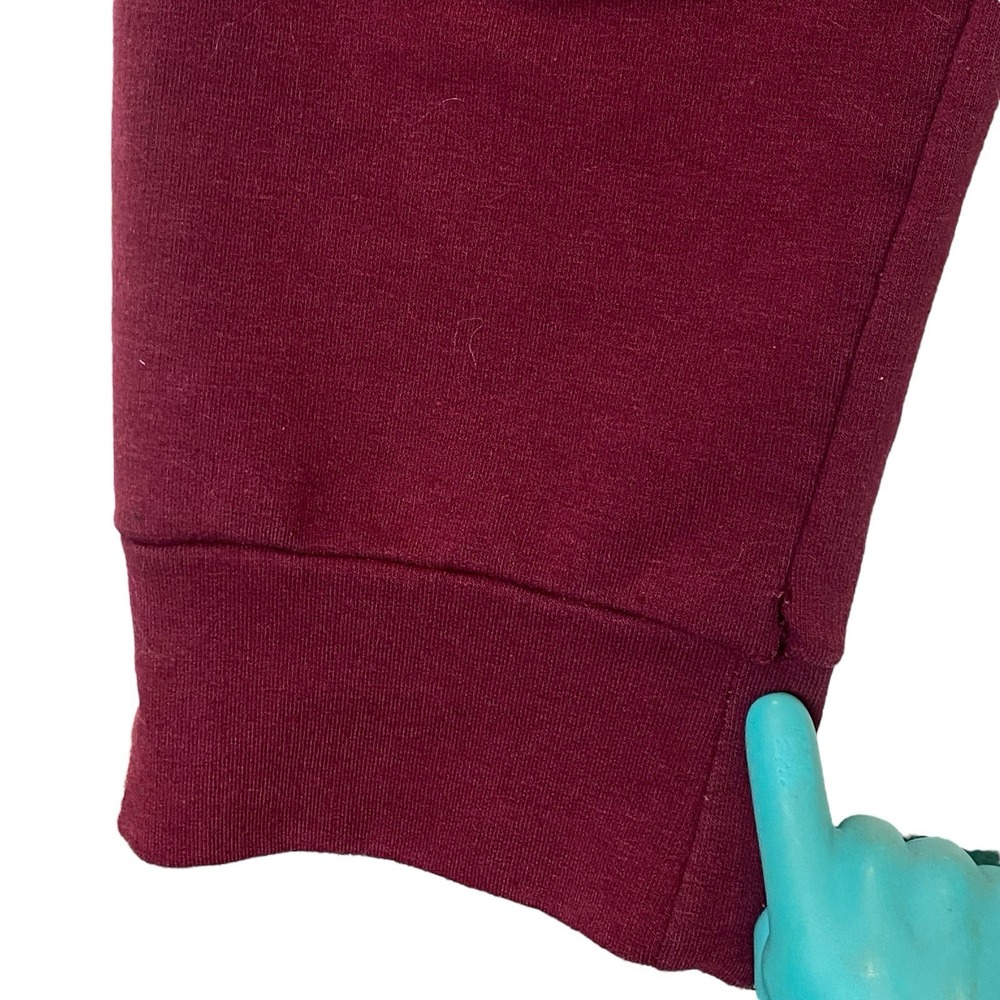 Vintage Abercrombie & Fitch Jogger Sweatpants Womens S Burgundy Sporty Comfy Gym - Picture 8 of 10